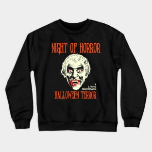 classic night of horror halloween terror Crewneck Sweatshirt